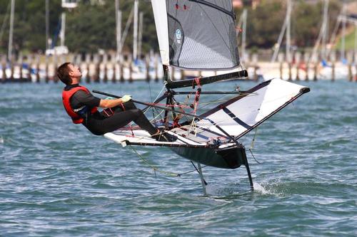 Foiling Moths provide a good training option for the AC72 and similar © Richard Gladwell www.photosport.co.nz